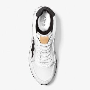 Women’s Size 7.5 (Euro Sz 38) Michael Kors Maddy Two-tone Trainers Bright White